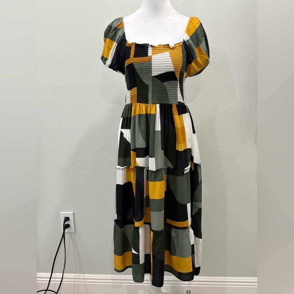 Cassee’s Multicolor Patchwork Maxi Dress Size PL